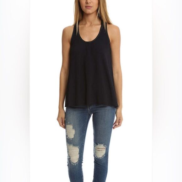 Helmut Lang Navy Tank. Raw Hem. NWOT SZ XS. Runs large. - Picture 1 of 7